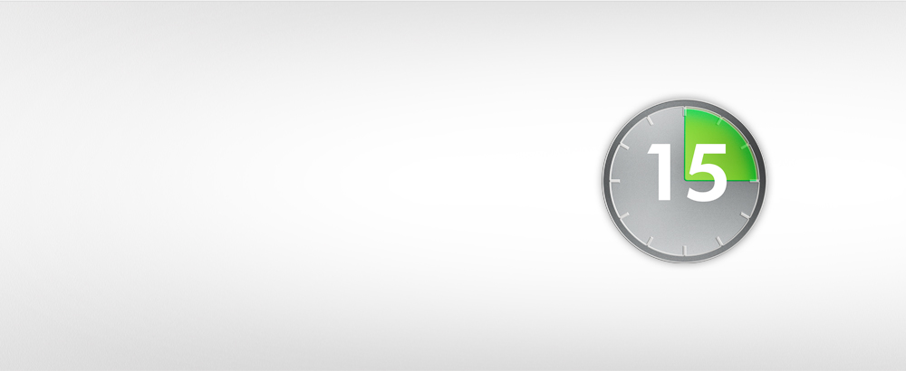 15 λεπτά ισχυρής και αδιάλειπτης απορρόφησης